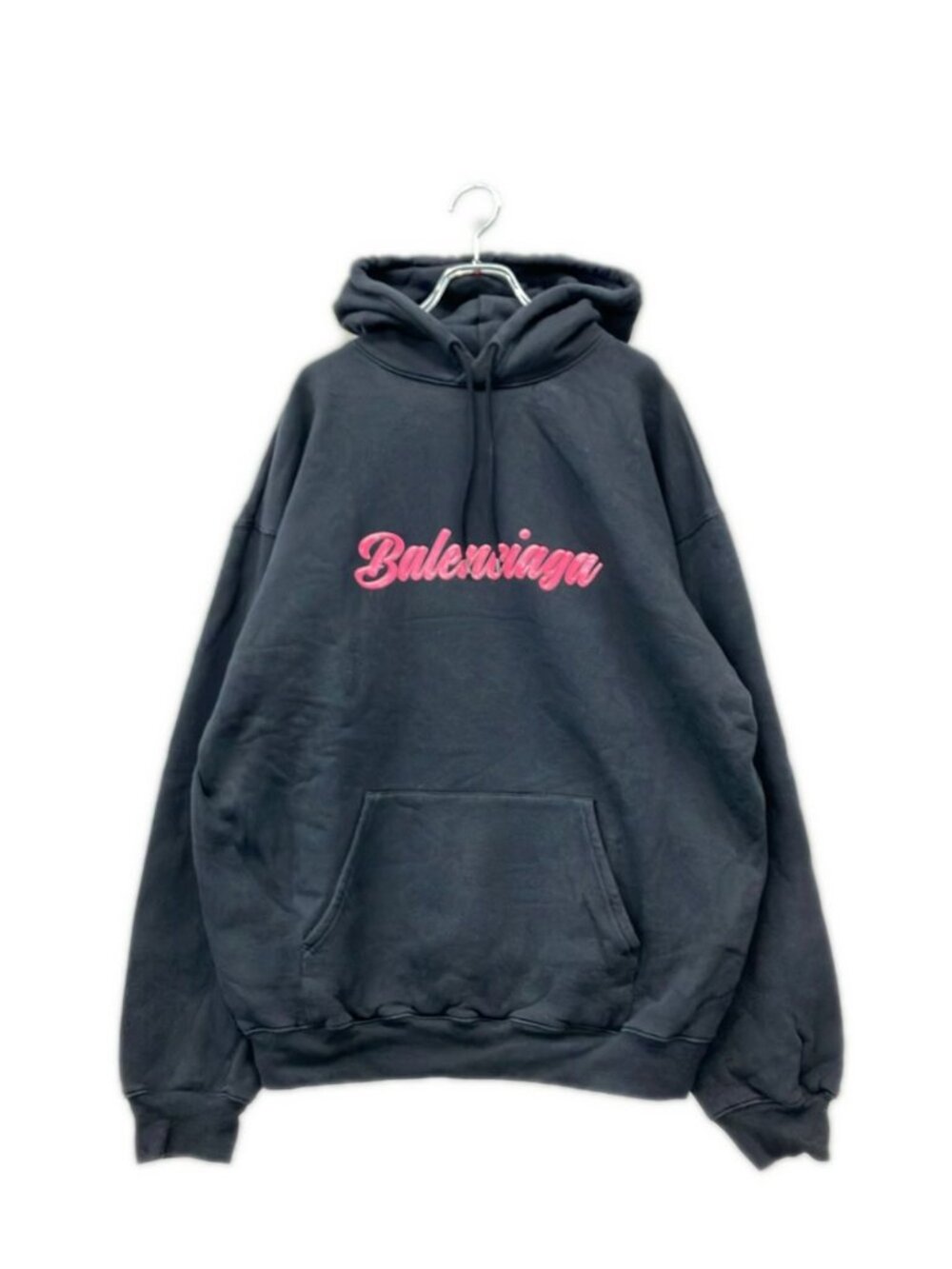 Balenciaga Barbie Logo Print Pullover Hoodie Brushed Lining